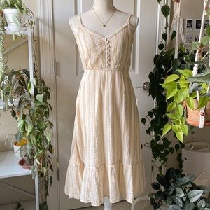 Aerie - NWT Tiered Midi Dress Ivory